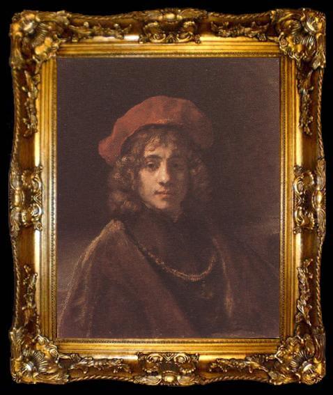 framed  REMBRANDT Harmenszoon van Rijn Portrait of Titus (mk33), ta009-2
